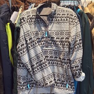 Chubbies Men's The Grey Anatomy Fleece Quarter Zip Reversible Pullover